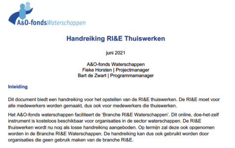 Handreiking RIE Thuiswerken