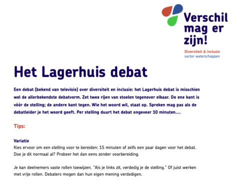 Verschil mag er zijn Stellingen voor Lagerhuis debat