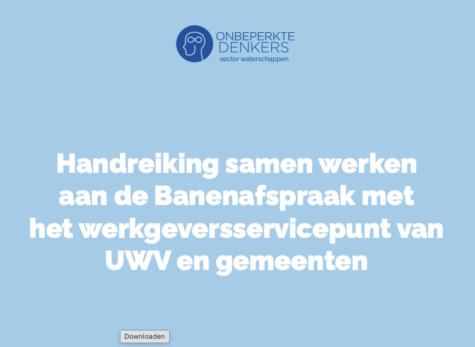 Handreiking samen werken aan de banenafspraak