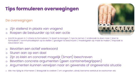 Handout Formuleren overwegingen